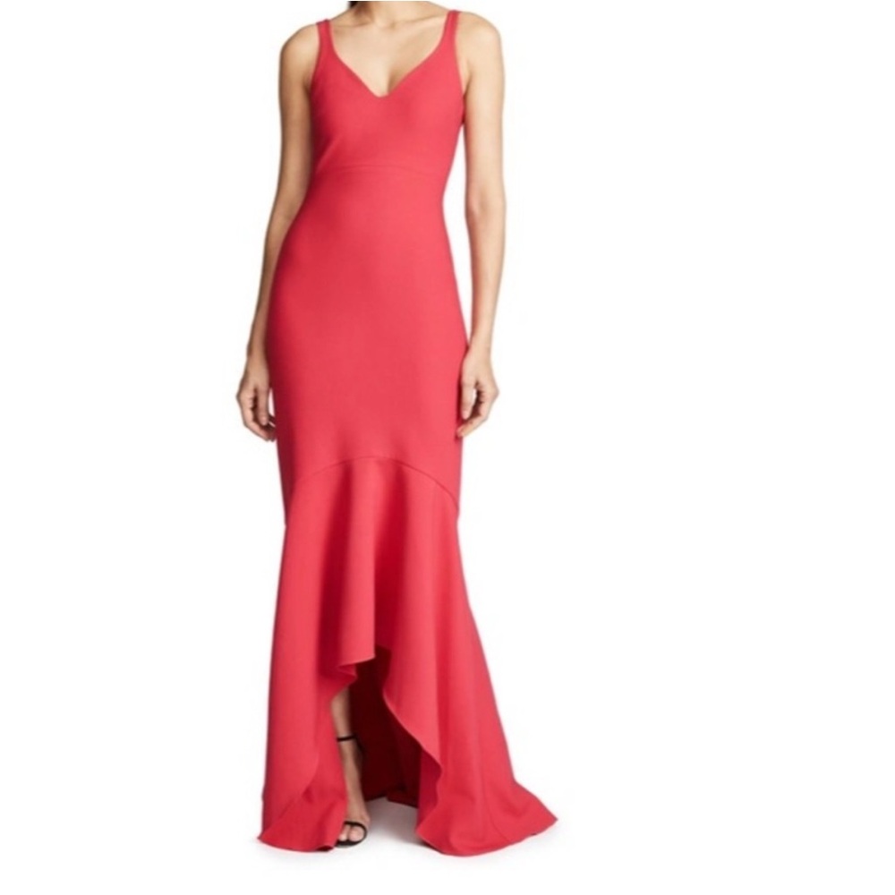 Cinq a Sept Sade Gown in Camilla pink red
